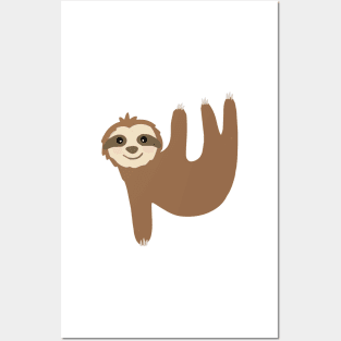 sloth hanging on you Posters and Art